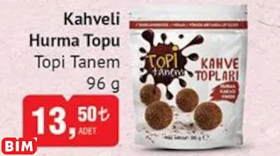TOPİ TANEM  KAHVELİ HURMA TOPU